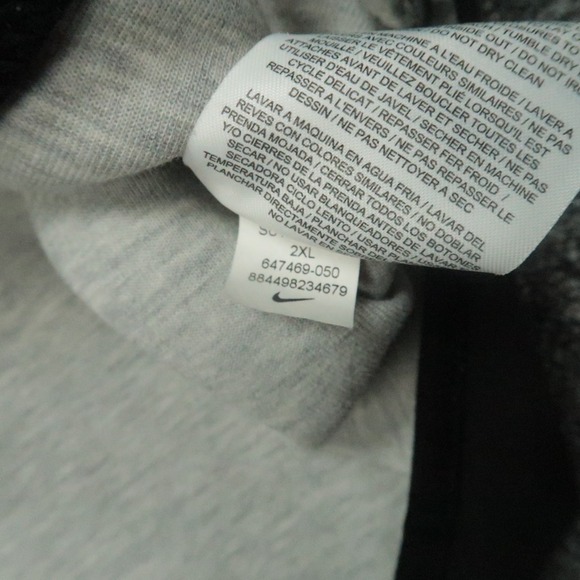 Nike Hoodie Mens XXL Gray Black Sportswear Tech Fleece Windrunner Fade Full Zip - Picture 6 of 11